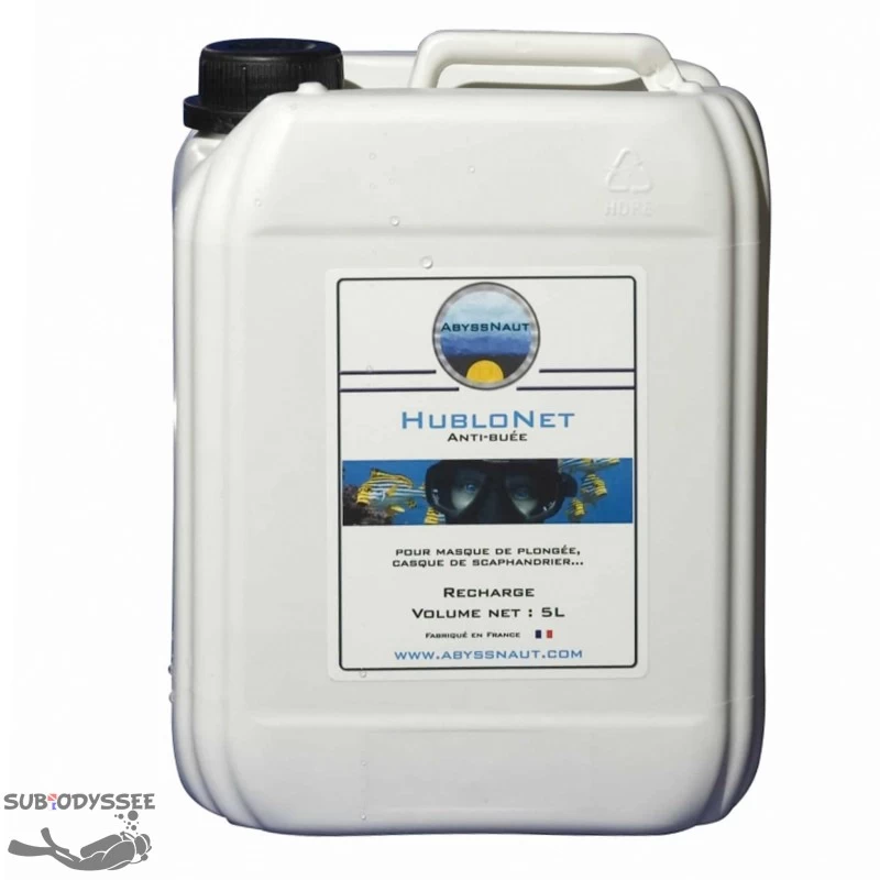 Anti Buée HUBLONET Pour Masque De Plongée & Paint Ball (Bidon 5 Litres) - Abyssnaut