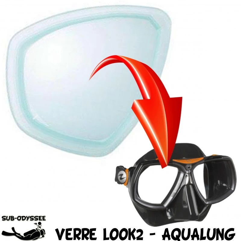 Verre Correcteur LOOK 2 & LOOK 2 Midi Négatif (-1.0 à -10.0) - Aqualung