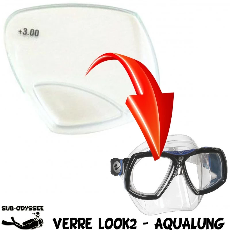 Verre Correcteur LOOK 2 & LOOK 2 Mid Positif (+1.5 à +3.0) - Aqualung