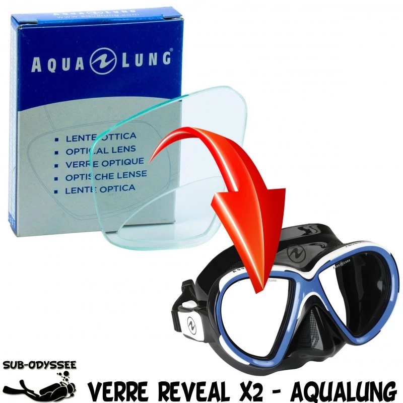 Verre Correcteur REVEAL X2 Positif (+1.5 Ă +3.0) - Aqualung