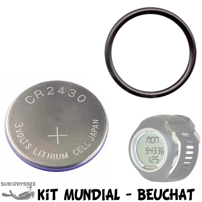 Kit Pile MUNDIAL / MUNDIAL 2 Ordinateur Apnée - Beuchat