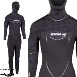 MED C-ZIP Monopièce 8mm Avec Cagoule Femme - Beuchat