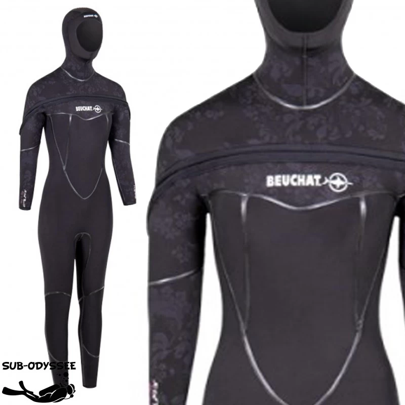 MED C-ZIP Monopièce 8mm Avec Cagoule Femme - Beuchat