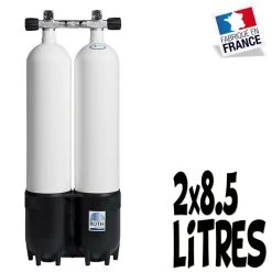 Bi-Bouteille De Plongée 2 X 8.5 Litres 230 Bars (Ø140mm) - Roth