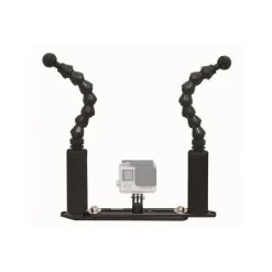 Platine EXTEND Double Bras + 2 FLEXI 7" + Fixation Gopro - BIG BLUE