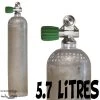 Bouteille 5.7 Litres 230 Bars Aluminium S40 Nitrox
