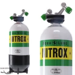 Bouteille/bloc 12 Litres 230 Bars Nitrox/O2 2 Sorties TAG - Aqualung