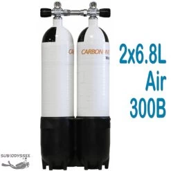 Bi Bouteille Carbone 6,8 Litres 300 Bars + Culot - CarbonDive