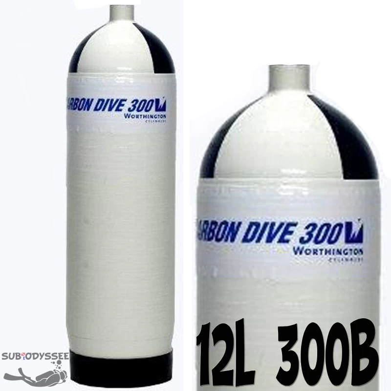 Fut Nu De Bouteille Carbone 12 Litres 300 Bars - CarbonDive