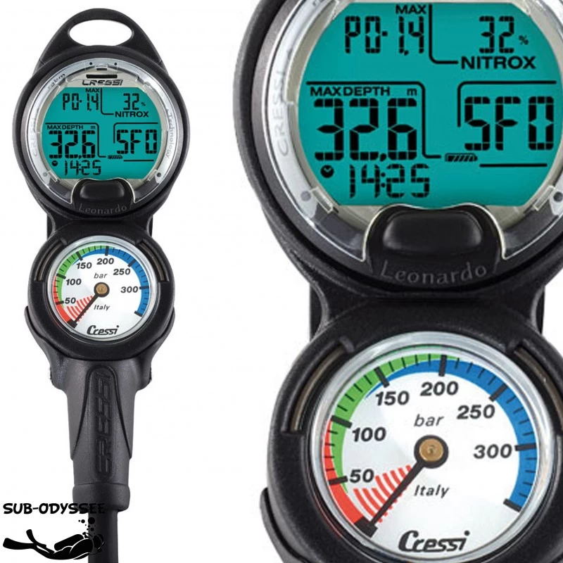 Console LEONARDO 2 éléments (ordinateur + Manomètre) - Cressi