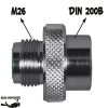 Adaptateur M26 Mâle / DIN 232 Bars Femelle (G 5/8")