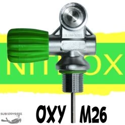 Robinet Mono Bouteille M26 NITROX