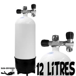 Bloc 12 Litres Court 2 Sorties Acier - Eurocylinder