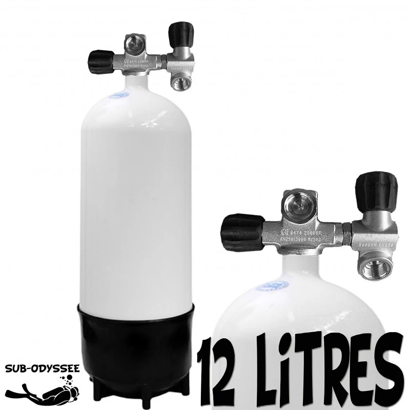 Bloc 12 Litres Court 2 Sorties Acier - Eurocylinder