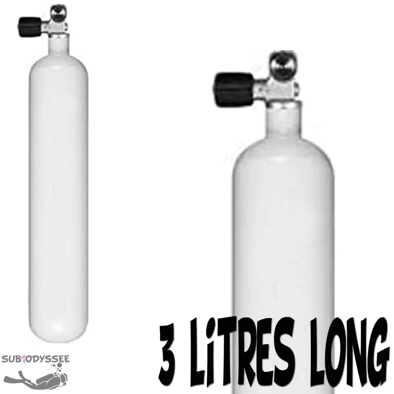 Bouteille 03 Litres Long 232 Bars Acier - Eurocylinder