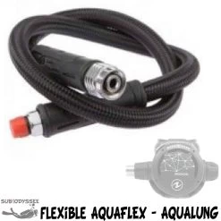 Flexible AQUAFLEX Tressé MP 70cm Moyenne Pression Pour Détendeur - Aqualung