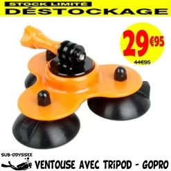 Ventouse Avec Tripod Quick Release Pour Gopro - DESTOCKAGE