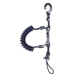 Cordon Spiralé Mousqueton Plastique Armé - Mares