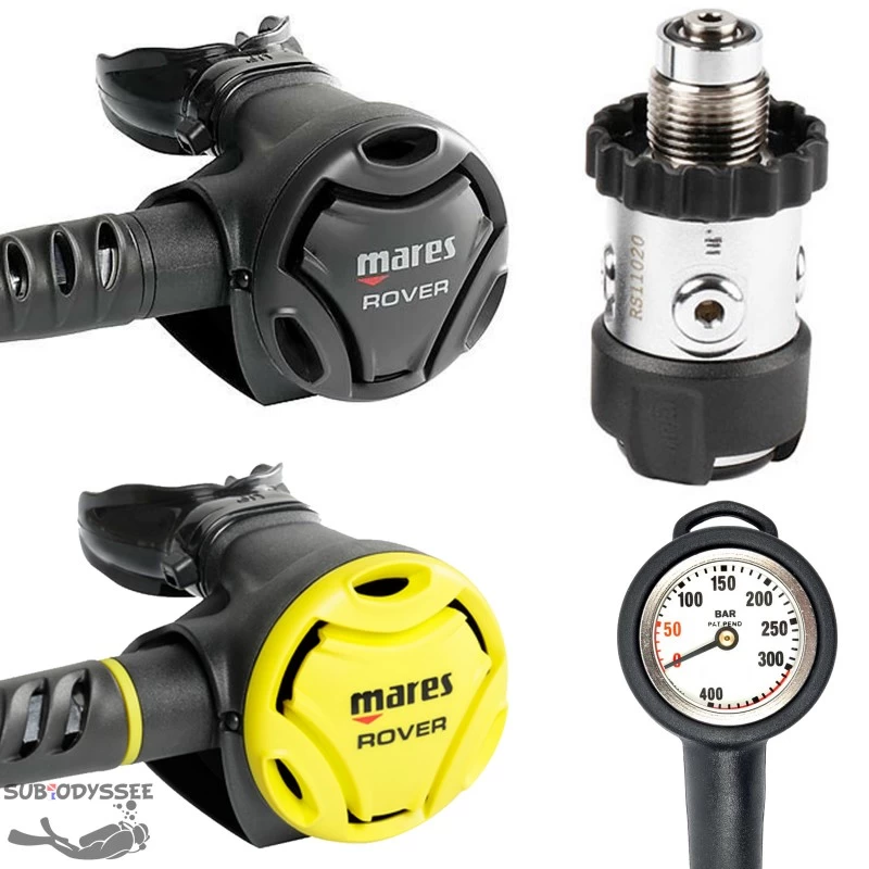 Pack ROVER 2S + Octopus ROVER + Manometre Compact - Mares