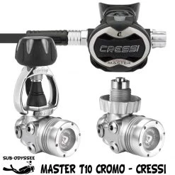 MASTER T10-SC CROMO Détendeur Plongée Hypercompensé - Cressi