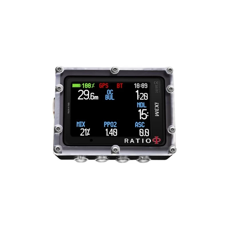Ordinateur De Plongée IX3M DEEP Air/Nitrox/Trimix Normoxique - RATIO