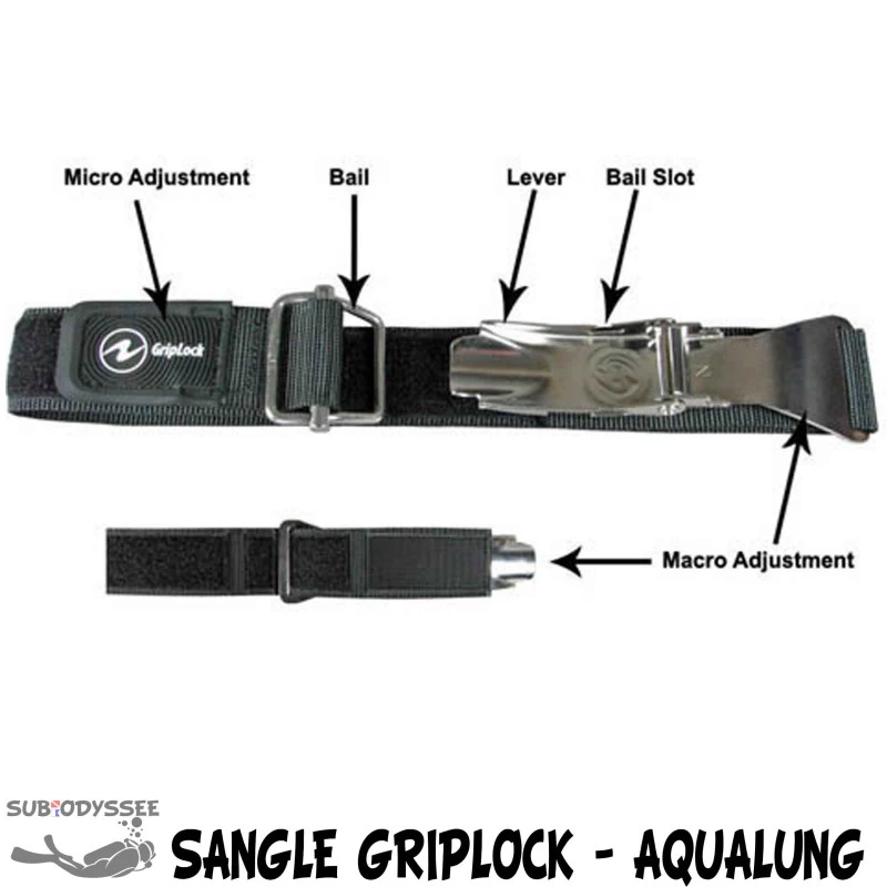 Sangle De Bouteille GRIPLOCK WRAPTURE Pour Stab Axiom / Axiom I3 - AQUALUNG – Image 2