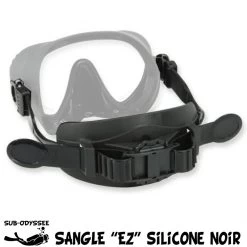 Sangle Masque EZ Silicone Noir - Subgear / Scubapro