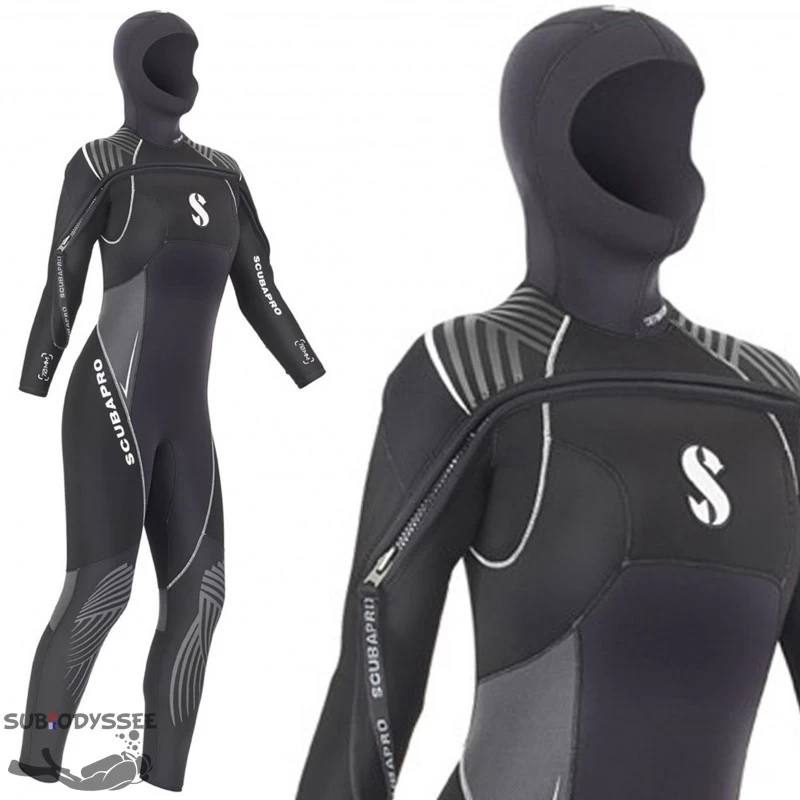 DEFINITION Front Zip Femme Monopièce 7mm Avec Cagoule - Scubapro