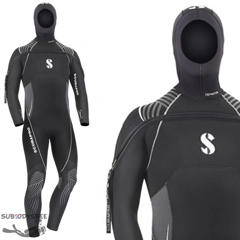 DEFINITION Front Zip Homme Monopièce 7mm Avec Cagoule - Scubapro