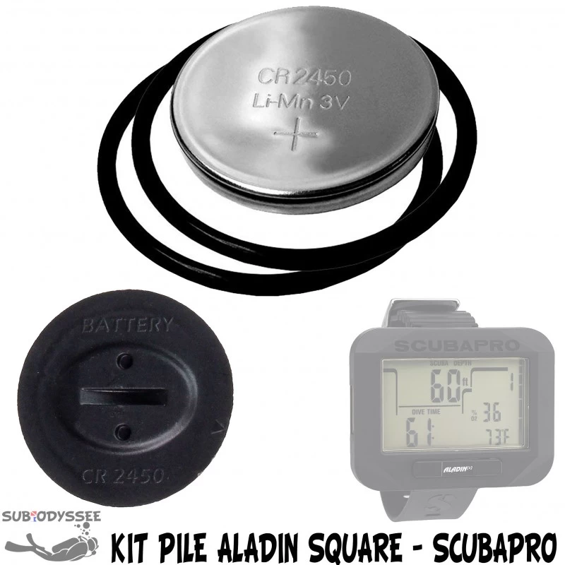 Kit Pile Pour Ordinateur ALADIN SQUARE Avec Joints - SCUBAPRO