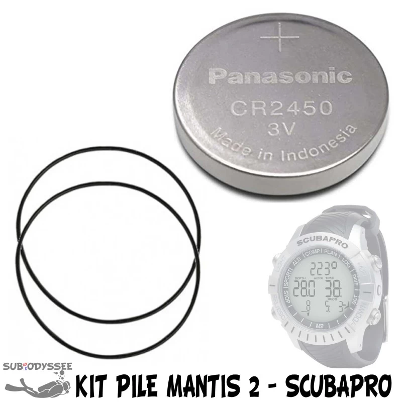 Kit Pile Pour Ordinateur MANTIS 2 Avec Joints - SCUBAPRO