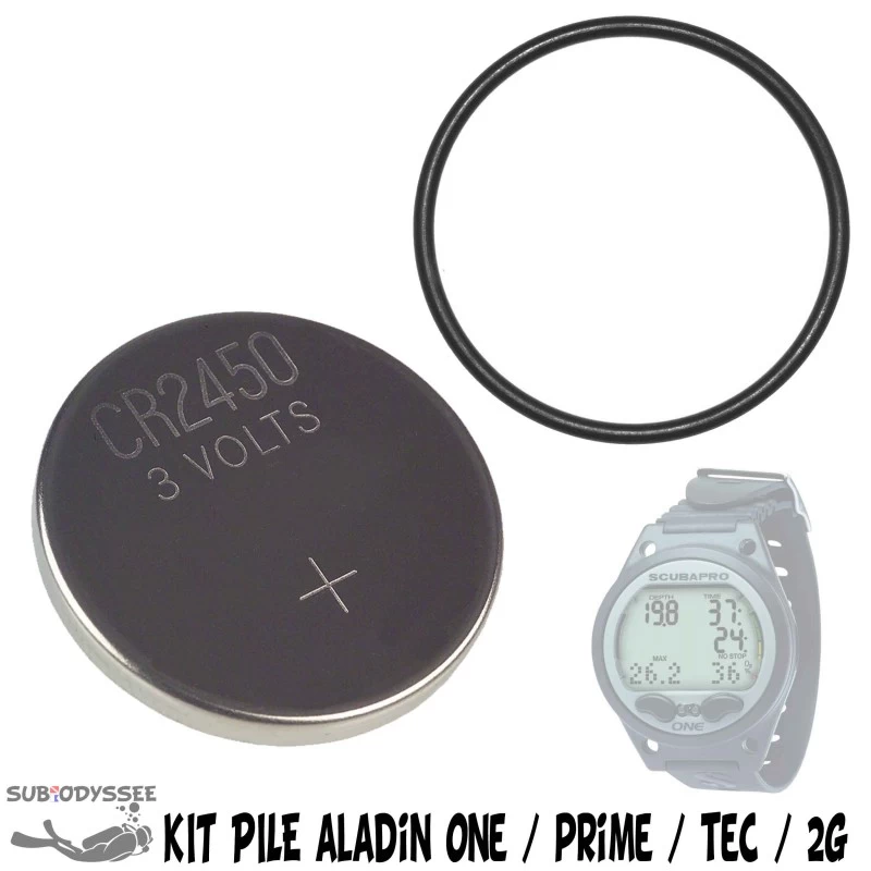 Kit Pile Pour Ordinateur ALADIN ONE, TEC, PRIME, ALADIN 2G / 3G / Sport (06201919) - Scubapro
