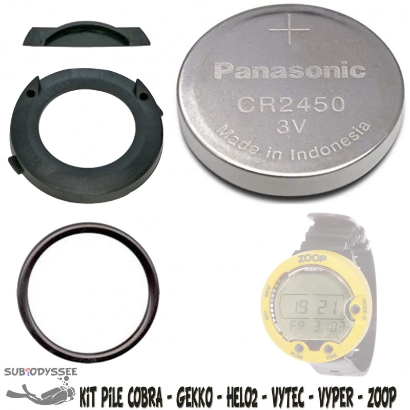 Kit Pile COBRA / GEKKO / HelO2 / VYTEC / VYPER / ZOOP - Suunto