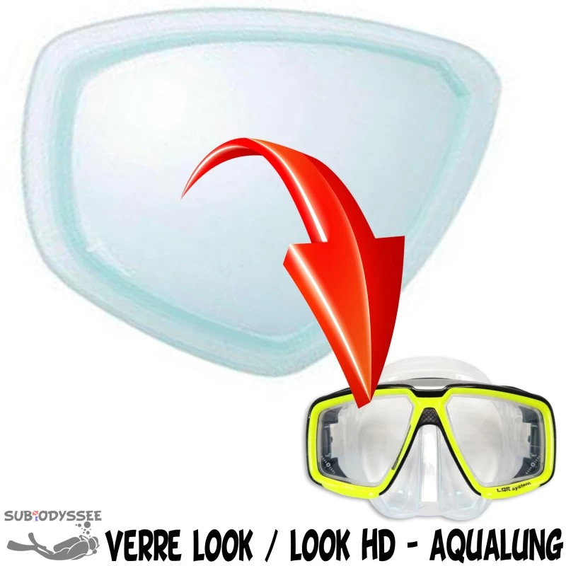 Verre Correcteur LOOK1 & LOOK HD Négatif (-1.0 à -10.0) - Aqualung