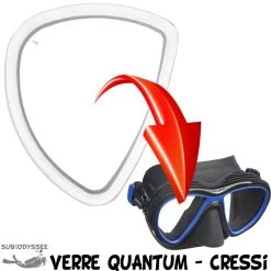 Verre Correcteur QUANTUM Négatif (-1.0 à -6.0) - Cressi