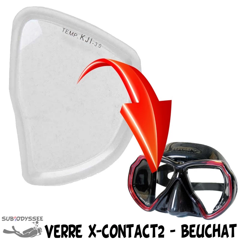 Verre Correcteur X-CONTACT 2 Négatif (-1.0 à -8.0) - Beuchat